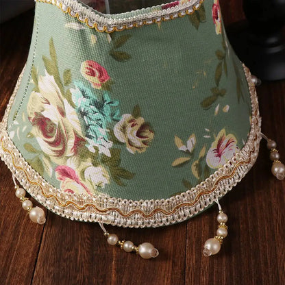 E27 Table Lamp Shade 25CM Pearl Tassel Wall Lamp Cover Shading Luxury Floor Lamp Dust Cover Bedroom Wall