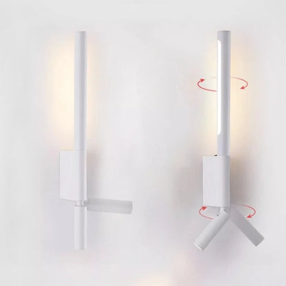 Bedroom Wall Lamp Minimalist Modern Reading Light Homestay Hotel Study Rotating Wall Lamp Adjustable Reading Light With Switch