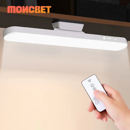 LED Table Lamp Magnetic Hanging USB Rechargeable Desk Lamp 3 Color Reading Light Dimmable Cabinet Closet Wardrobe Night Light