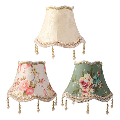 E27 Table Lamp Shade 25CM Pearl Tassel Wall Lamp Cover Shading Luxury Floor Lamp Dust Cover Bedroom Wall
