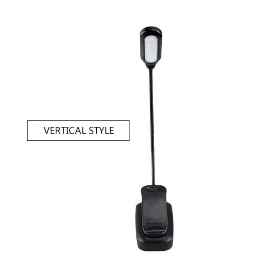 Mini LED Book Lamp Adjustable Clip-On Table Lamp Battery Powered Eye Protection Learning Lamp Portable Study Reading Night Light
