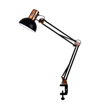 Industrial Foldable LED Table Lamp With Clamp E27 Telescopic Swing Arm Dormitory Reading Lamp Bedside Childern's Room Desk Light