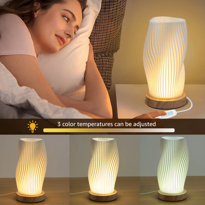Table Lamp Bedside Lamps for Bedroom Small Night Stands Desk Lamp Mood Warm Cozy Lighting Vintage Boho Cool Mid Century Lamp