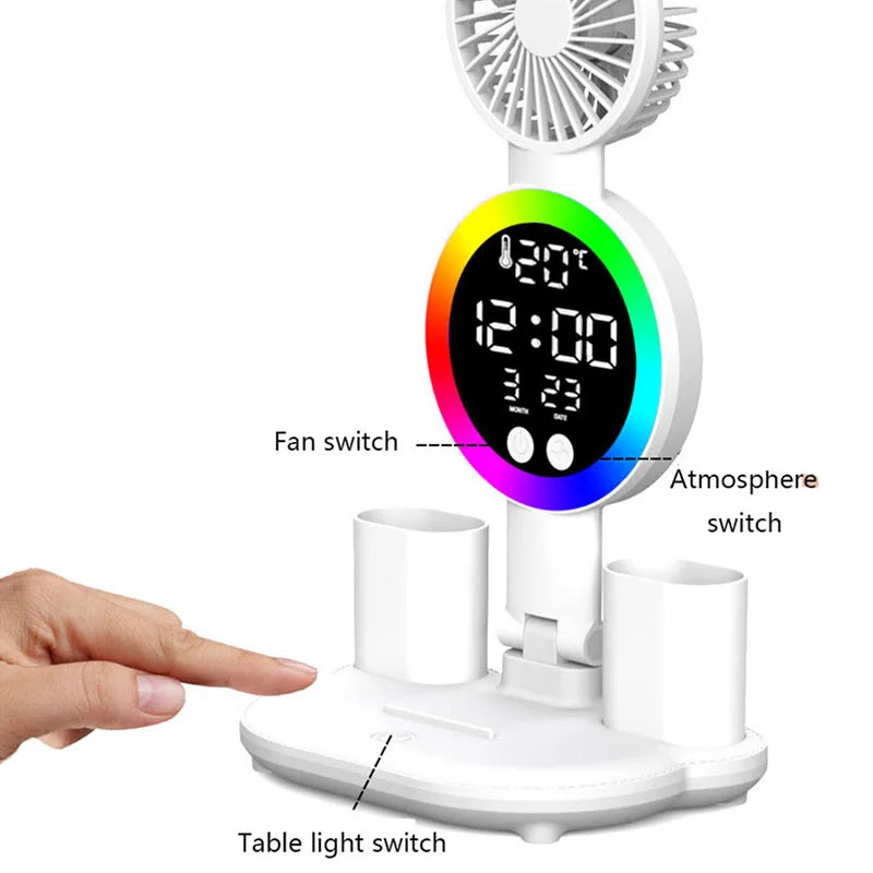 LED Folding Table Lamp Eye Protection Reading Lamp Special Bedroom Bedside Lamp Modern Simple Dormitory Battery Table Lamp
