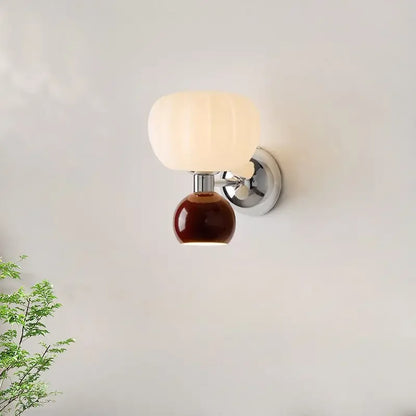 Wall Decor Room Decor Cream Style Creative Middle Lamp Bedroom Bedside Aisle Lamp Balcony Double Head Background Wall Wall Lamp