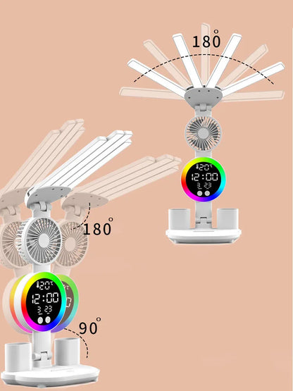 LED Folding Table Lamp Eye Protection Reading Lamp Special Bedroom Bedside Lamp Modern Simple Dormitory Battery Table Lamp