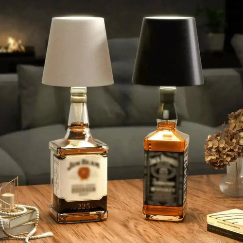 LED Bottle Lamp Creative Headlight Embedded Portable Rechargeable RGB Dimmable for Bar Restaurant Camping Decor