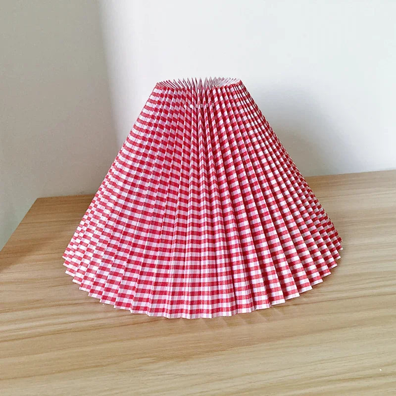 Table Lamp Cover DIY Pleated Lamp cover Wall Lamp/floor Lamp/pendant lamp Handmade Cloth cover Washable E27 Lighting Accessories