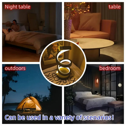Spiral Table Lamp, Modern Creative Design, Suitable for Home Decoration, Suitable for Dining Room, Living Room, Bedroom