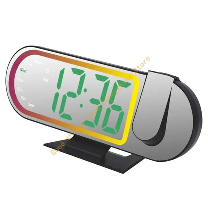 Modern Electronic Clock With Surrounding Light Consequences And Wall Ceiling Time Projection Feature 55KF