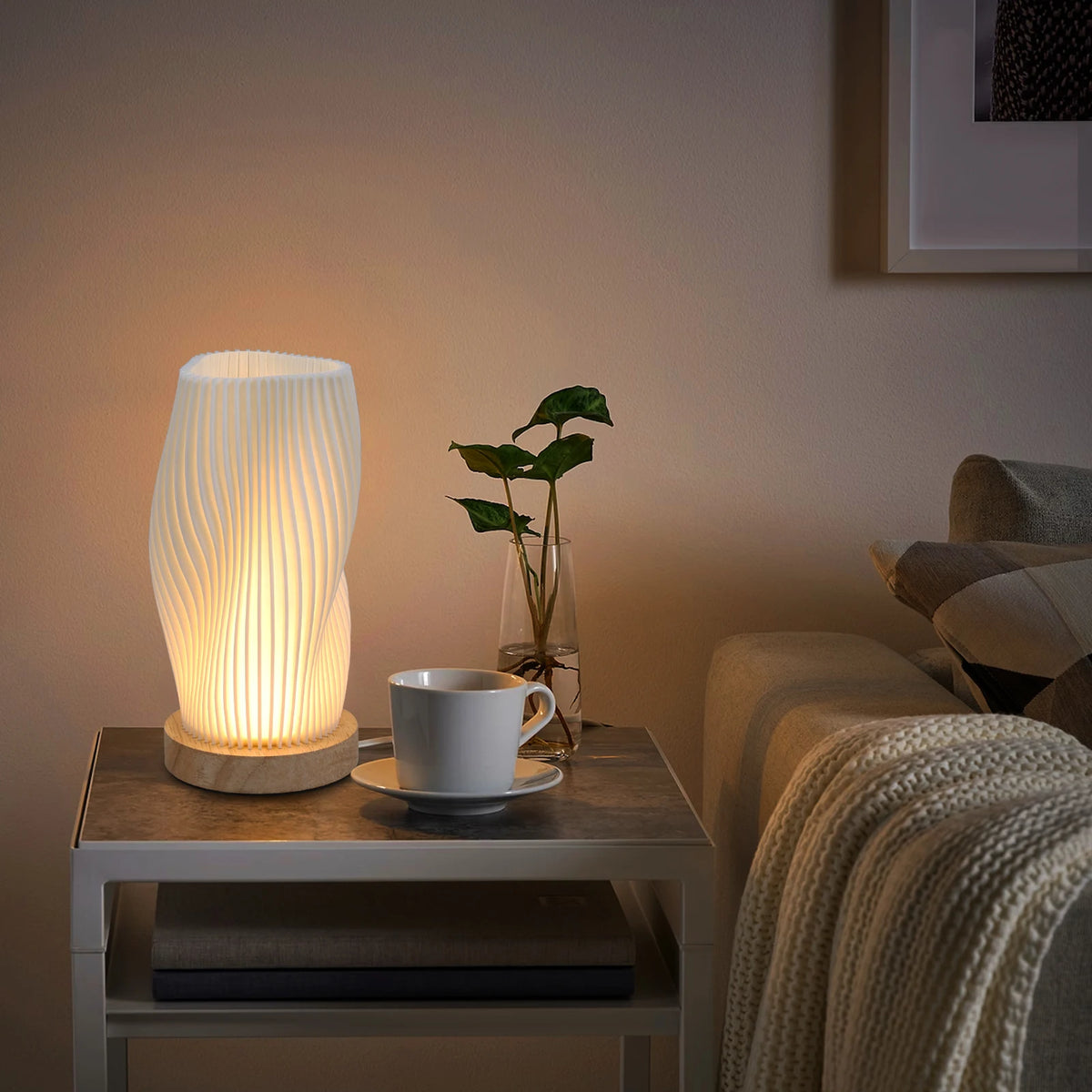 Table Lamp Bedside Lamps for Bedroom Small Night Stands Desk Lamp Mood Warm Cozy Lighting Vintage Boho Cool Mid Century Lamp