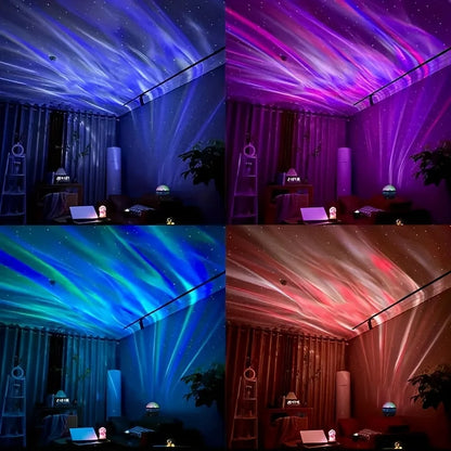 LED Starry Sky Northern Light Projector A Variety of Styles Projection Lamp with Remote Control Auto Rotate for Home Party Decor