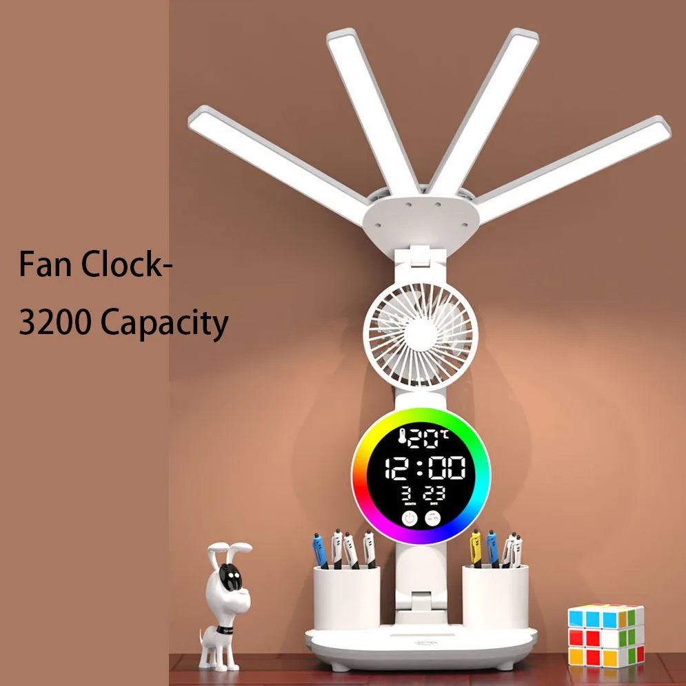 LED Folding Table Lamp Eye Protection Reading Lamp Special Bedroom Bedside Lamp Modern Simple Dormitory Battery Table Lamp