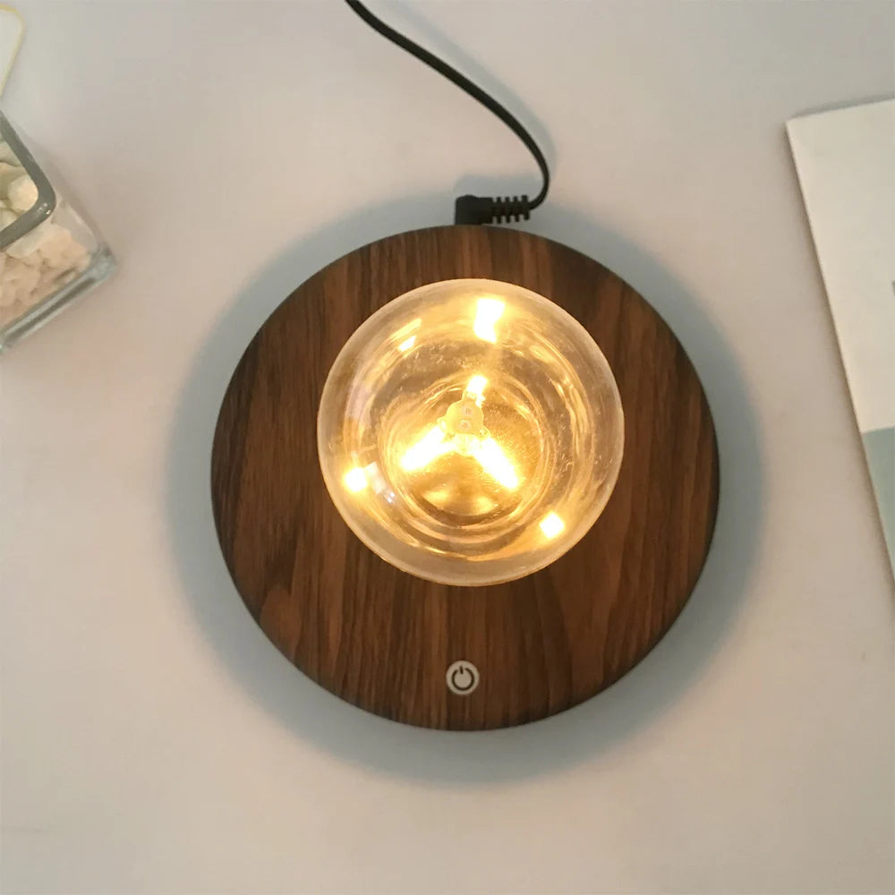 Magnetic Levitation Lamp Creativity Floating Glass LED Bulb Home Office Desk Decoration Birthday Gift Table Novelty Night Light