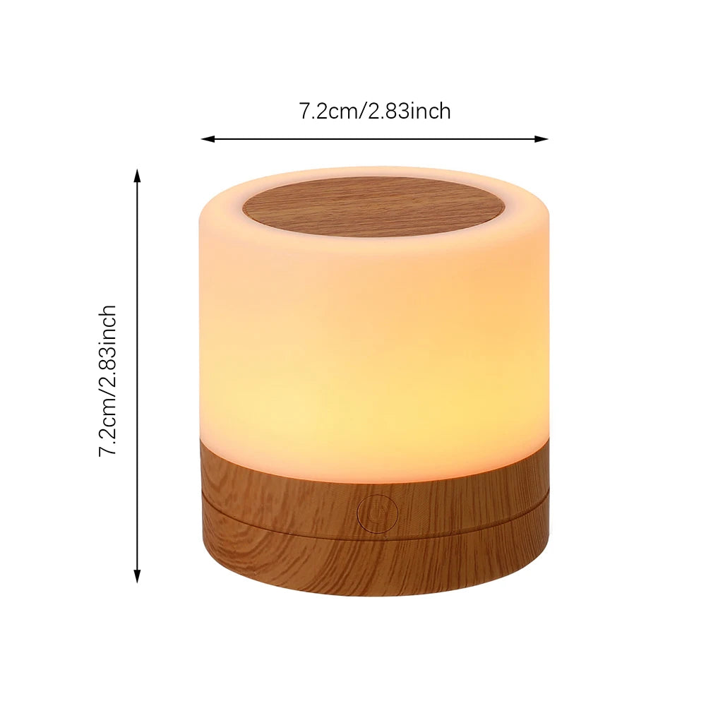 Portable Table Lamp with Bluetooth and Battery, Dimmable RGB, Wireless with Remote Control, for Bedroom, Gift, Camping,Home Deco