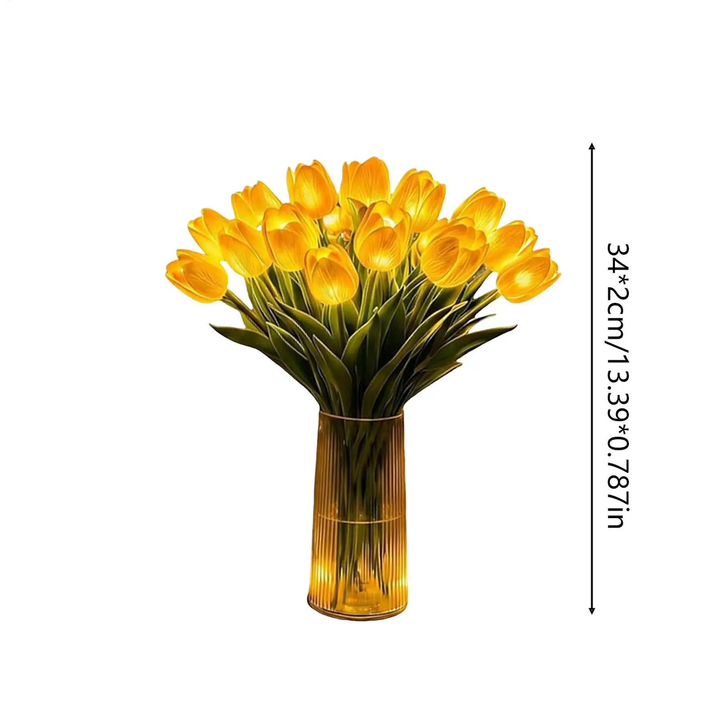 tulip shaped Floral Lamp Romantic Decorative Desk LED Night Light For Home Living Room Bedroom Indoor Outdoor Table Bedside