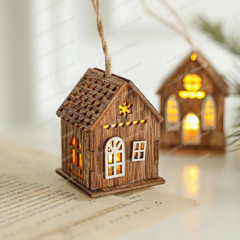 New Christmas decorations creative Christmas tree decoration atmosphere layout LED luminous chalet spot