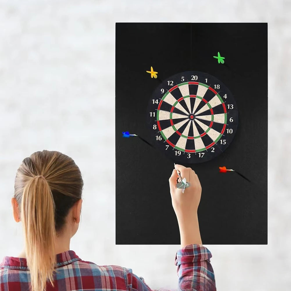Dartboard Wall Protector Self-Adhesive Dartboard Border Felt Wall Protector for Standard Size Dartboards Prevents Wall Damage