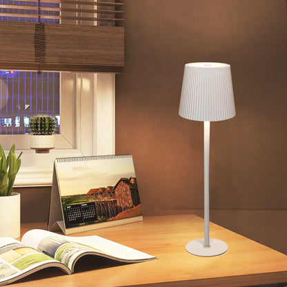Striped Table Lamp Rechargeable Dimmable For Living Room Bedroom Study Office Dining Table Indoor Lighting LED Desk Lamp