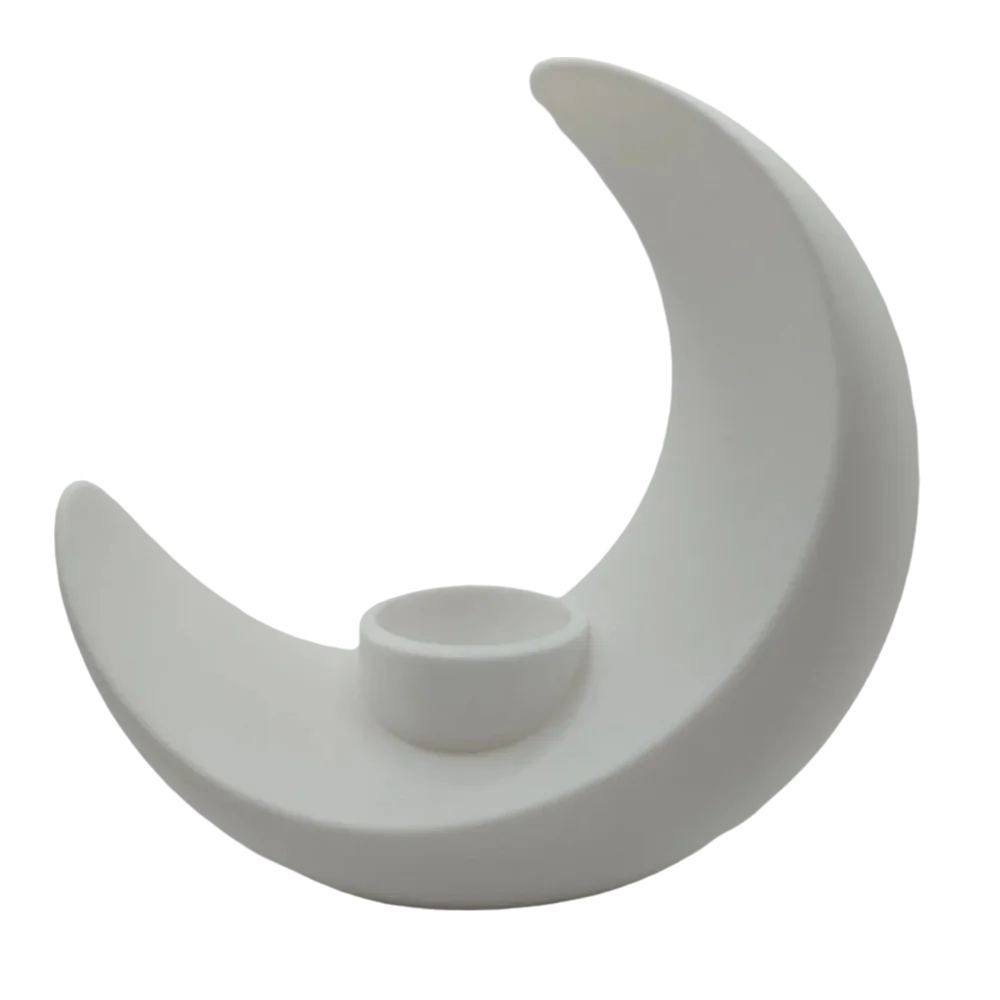 Creative Modern Moon-Shaped Flower Pots Minimalist Decorative Flower Holder Plastic Decorative Flower Vase Living Room