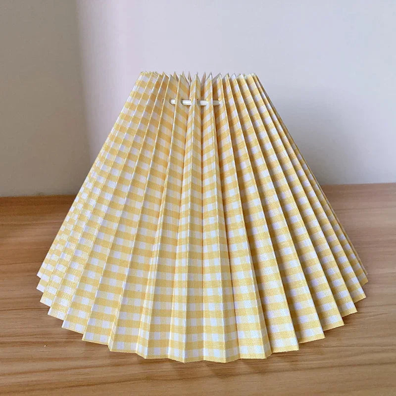 Table Lamp Cover DIY Pleated Lamp cover Wall Lamp/floor Lamp/pendant lamp Handmade Cloth cover Washable E27 Lighting Accessories