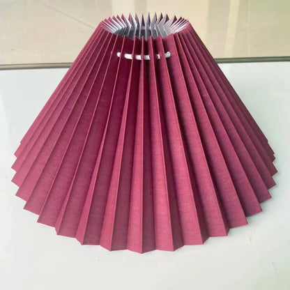 Table Lamp Cover DIY Pleated Lamp cover Wall Lamp/floor Lamp/pendant lamp Handmade Cloth cover Washable E27 Lighting Accessories